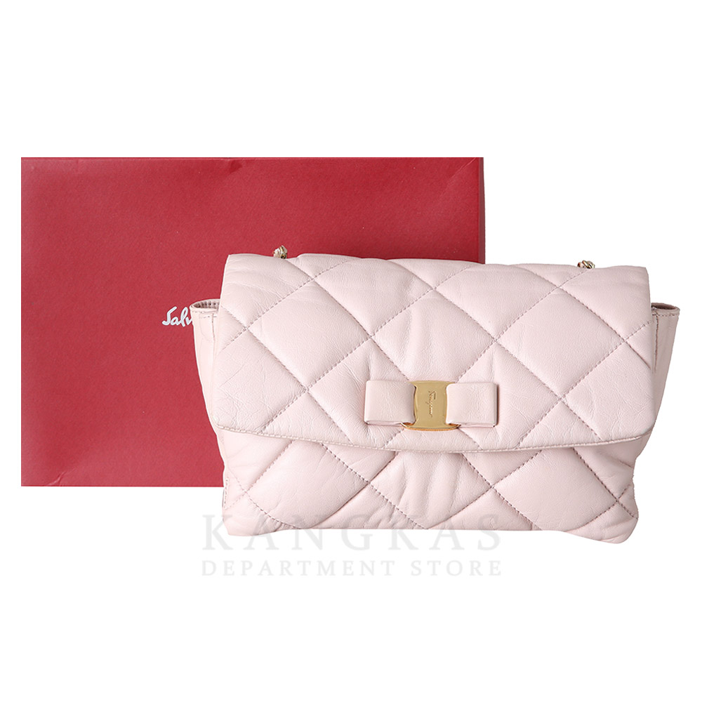 FERRAGAMO(USED)페레가모 21E767 바라리본 체인 숄더백
